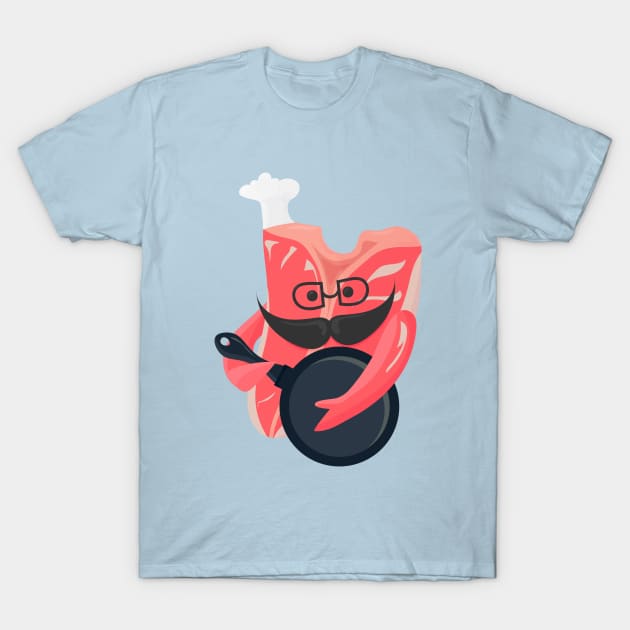 T-bone steak T-Shirt by tatadonets